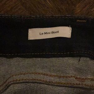 Frame         Le Mini Boot Dark denim Jeans, Claremore slit Size 24 NWT